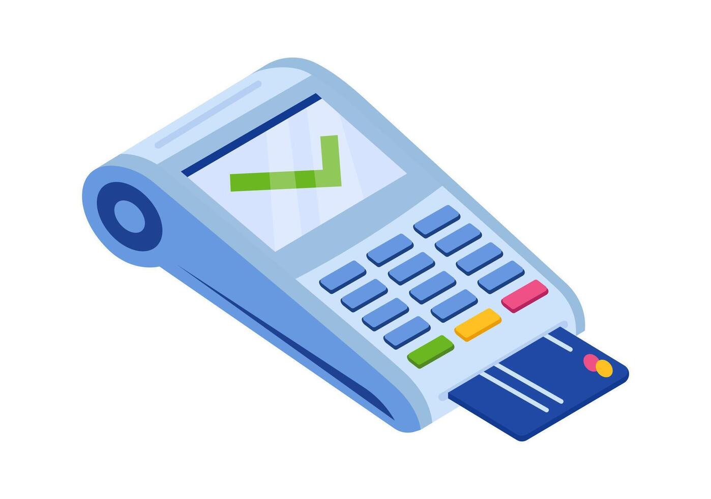 Automated teller machine flat icon Payment terminal vector