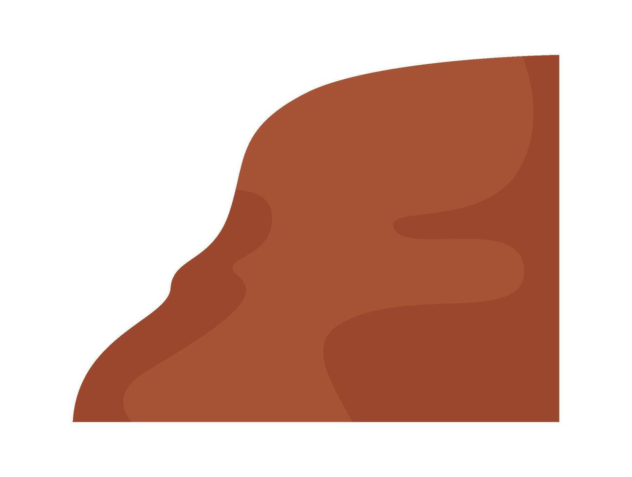 Mountains flat icon Rock and stones Coasts Illustration vector