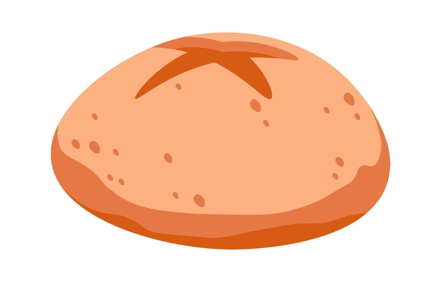 Baking fragrant bread flat icon Bakery Food preparation vector