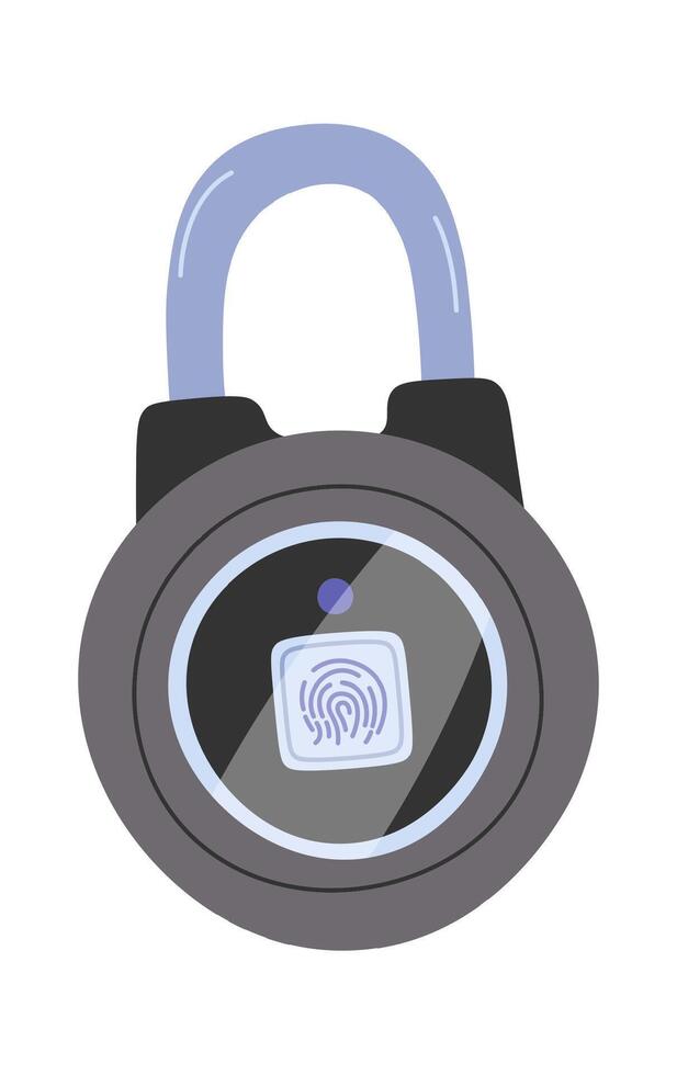 Stainless steel combination lock flat icon House protection Flat Illustration Icon vector