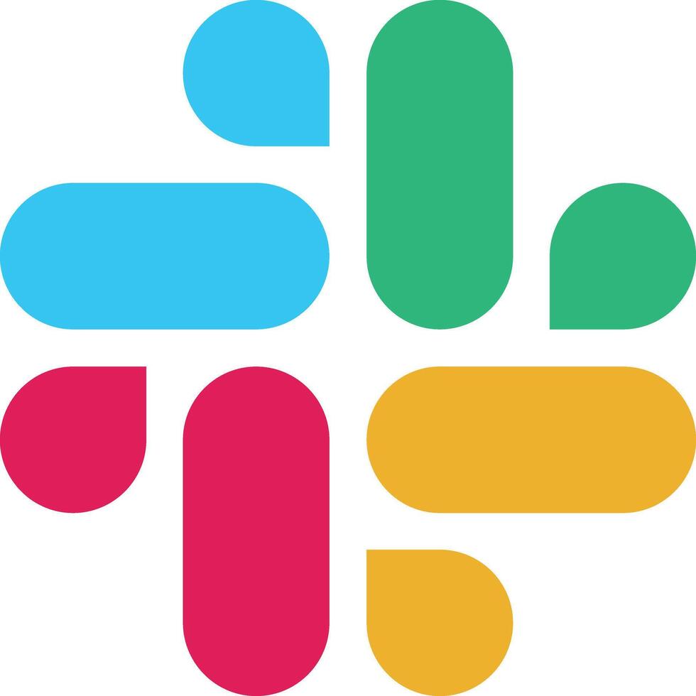 slack logo icon for messaging and collaboration platforms vector
