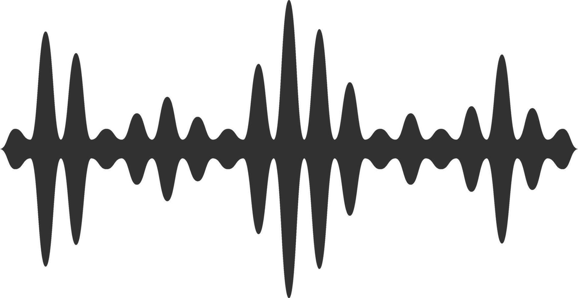 Sound wave oscillating, illustrating audio signals, music, voice, and noise, while creating a captivating visual representation of sonic vibrations and frequencies vector