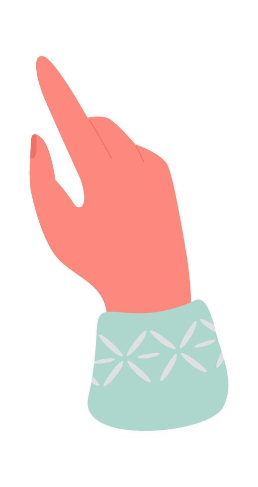 Hand flat icon Finger touch vector