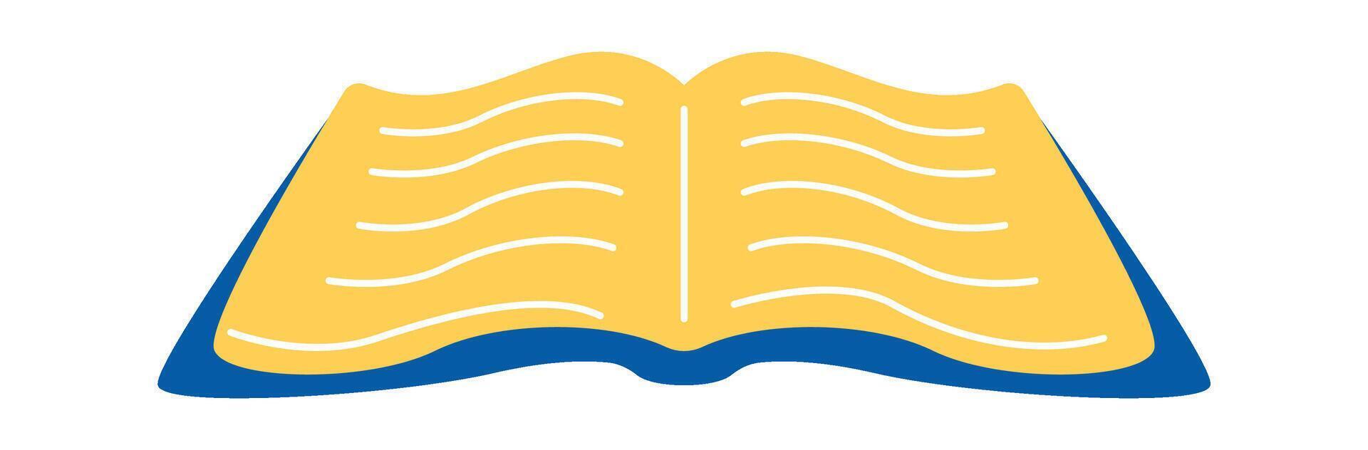 Old manuscript flat icon Torah book Jewish holiday vector