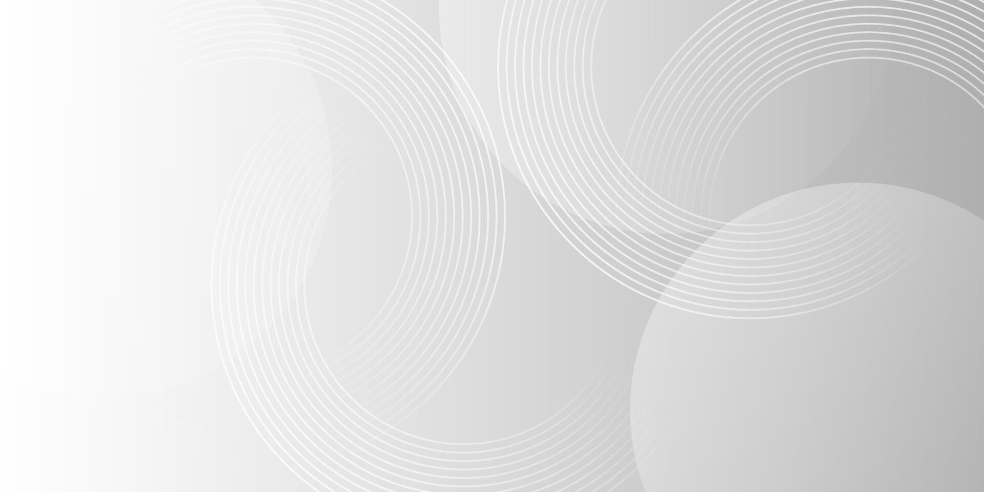 Minimalist abstract background featuring clean gray waves with subtle gradients and circular layers. Great for modern UI, banners, vector