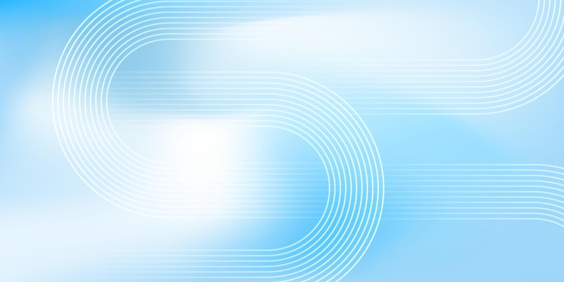 Blue abstract wave background with soft light gradients. vector