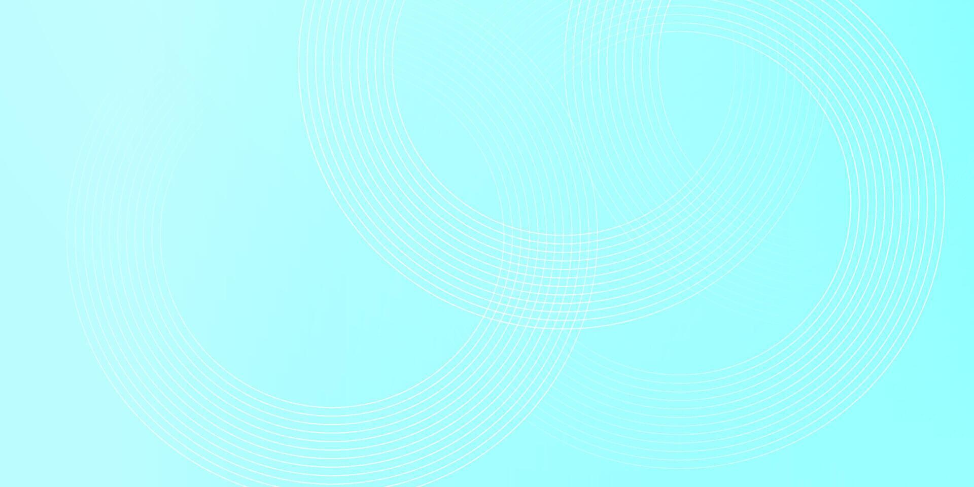 Bright cyan abstract background with radial lines. vector