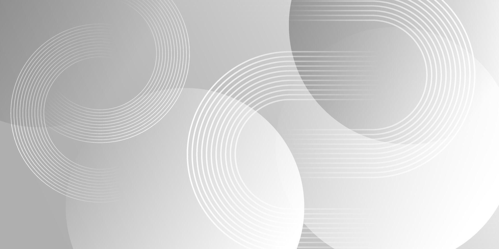 Soft abstract background with circular transparent wave elements in light gray tones. Suitable for presentations, business templates, and digital branding. vector