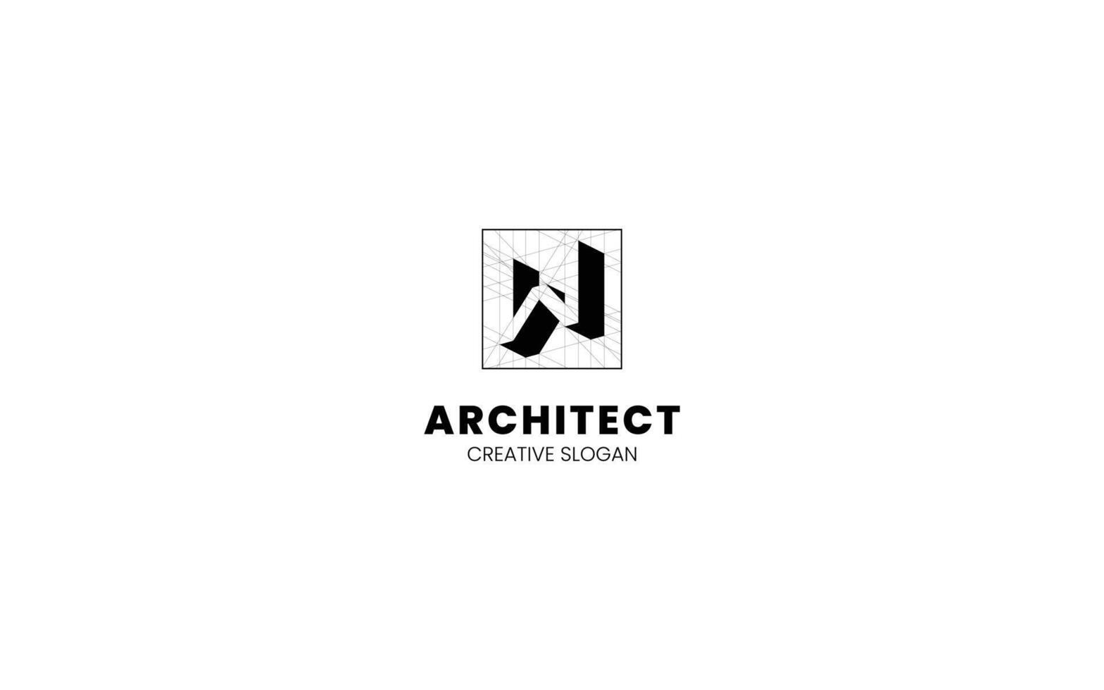 Letter W 3D logo with isometric bottom-left view and technical sketch vector