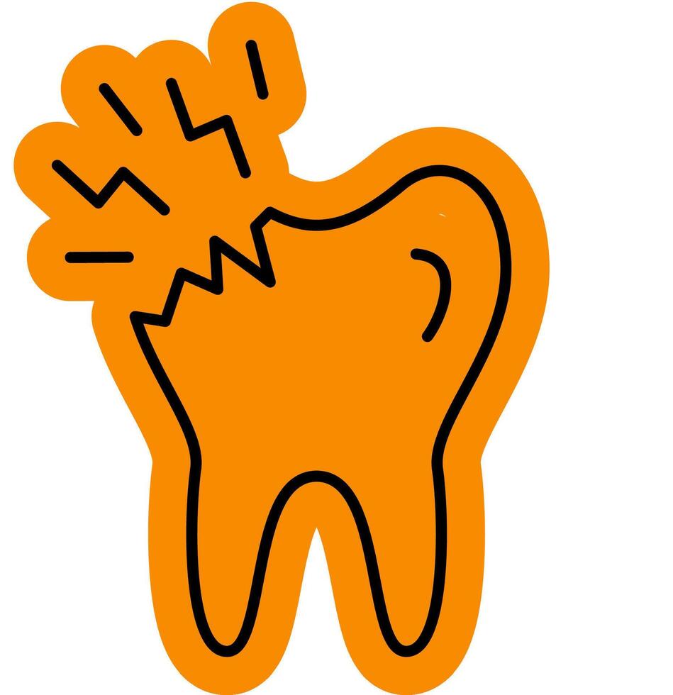 Dental Abscess Alert Icon vector