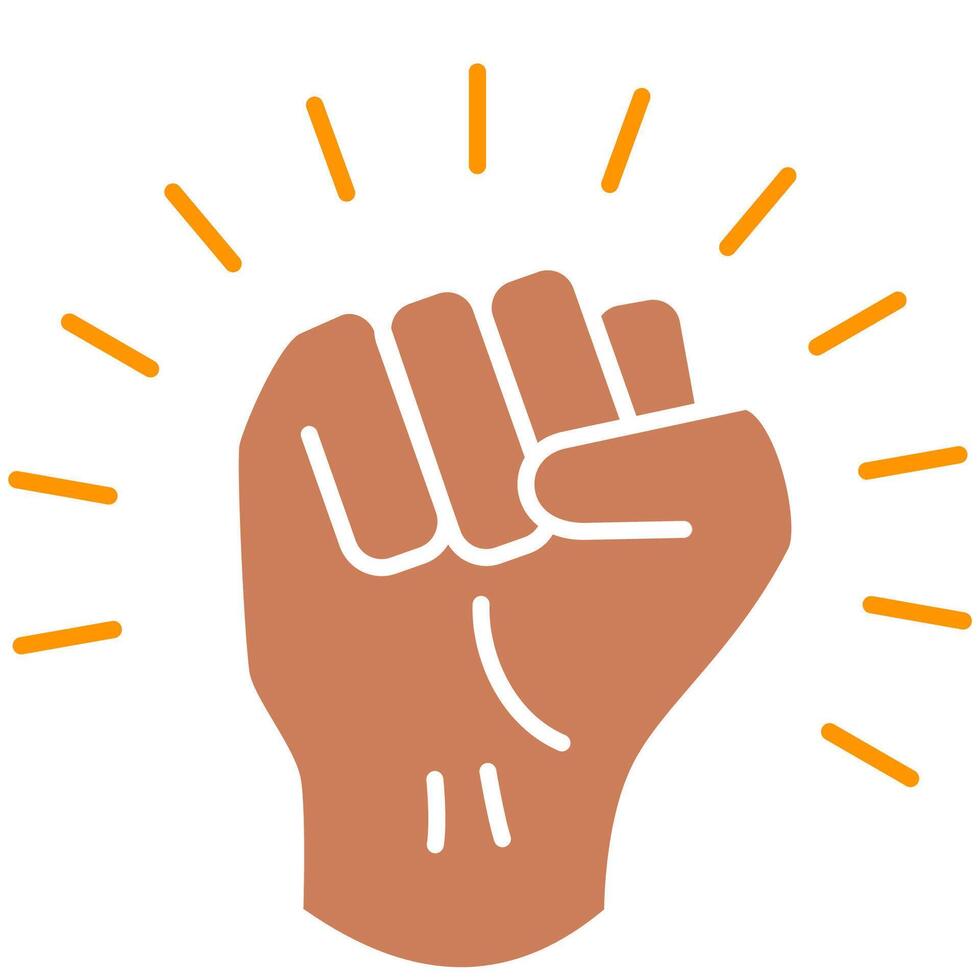 Muscular Arm Symbol vector