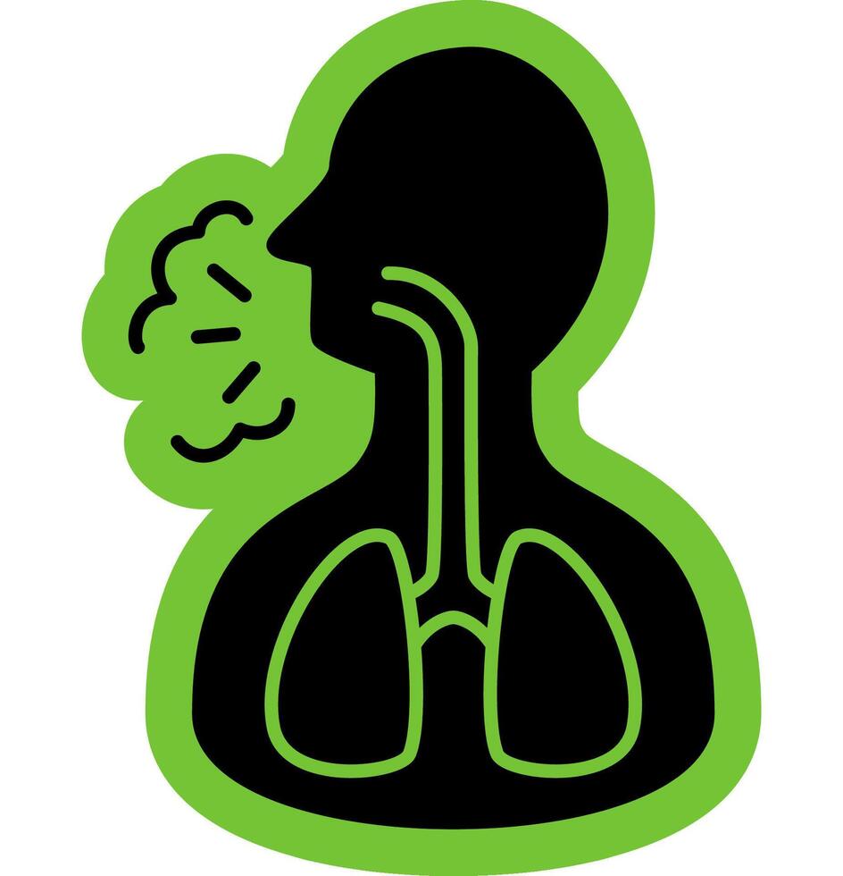 Respiratory Emergency Icon vector
