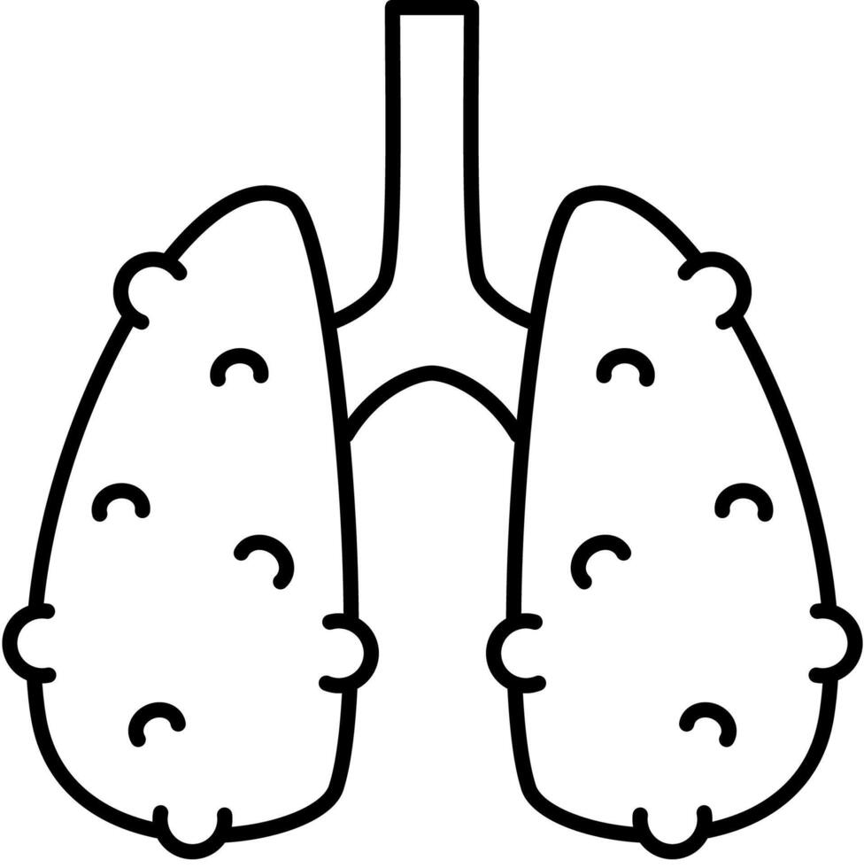 Infection Induced Breathing Issue vector
