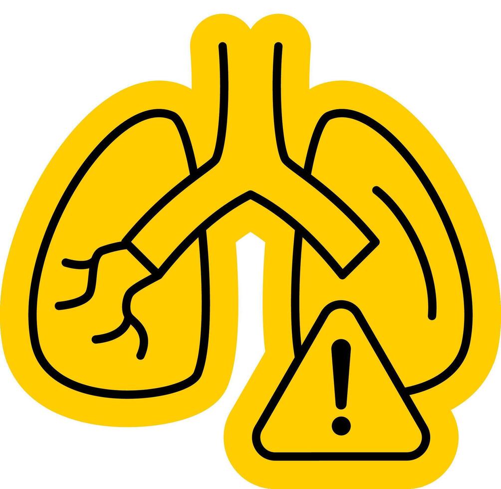 Lung Damage from Infection vector