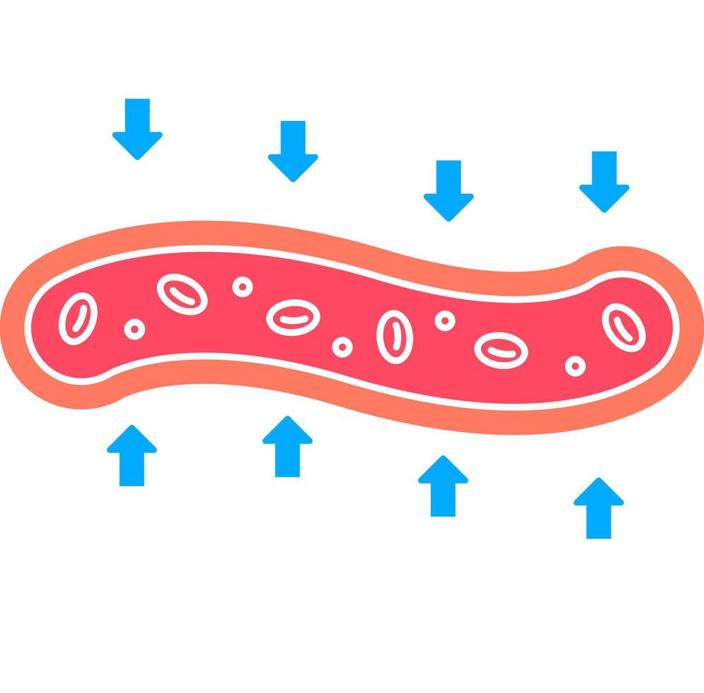 Thermoregulation Vessel Icon vector
