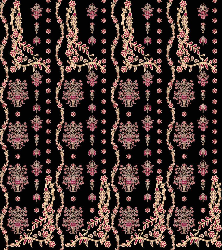 ALL OVER DESIGN FLOWER ALL OVER. digital printing textile pattern wallpaper colorful flower with watercolor vector