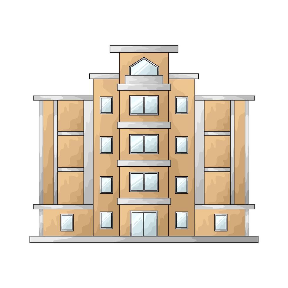 illustration of an luxury hotel vector