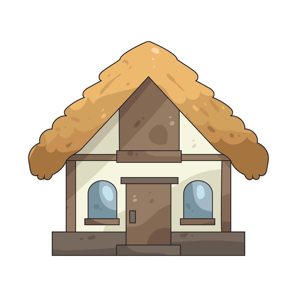 illustration of simple house vector