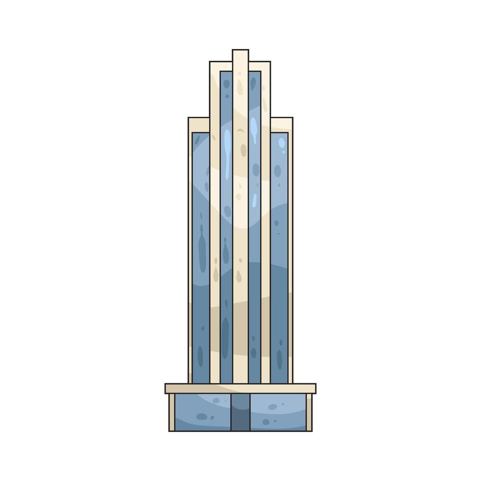 luxury skyscraper illustration vector