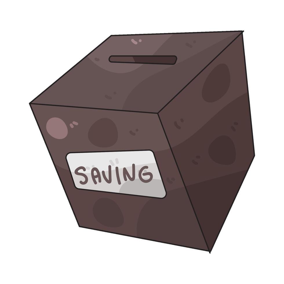 savings box illustration vector