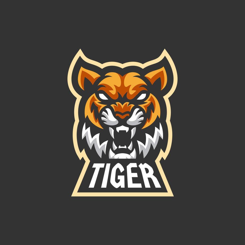 Tiger logo design vector