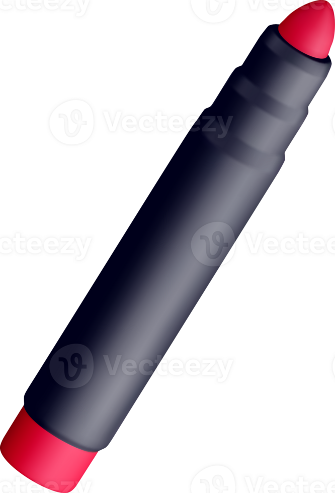 3D Illustration of a Colorful Crayon Pencil png