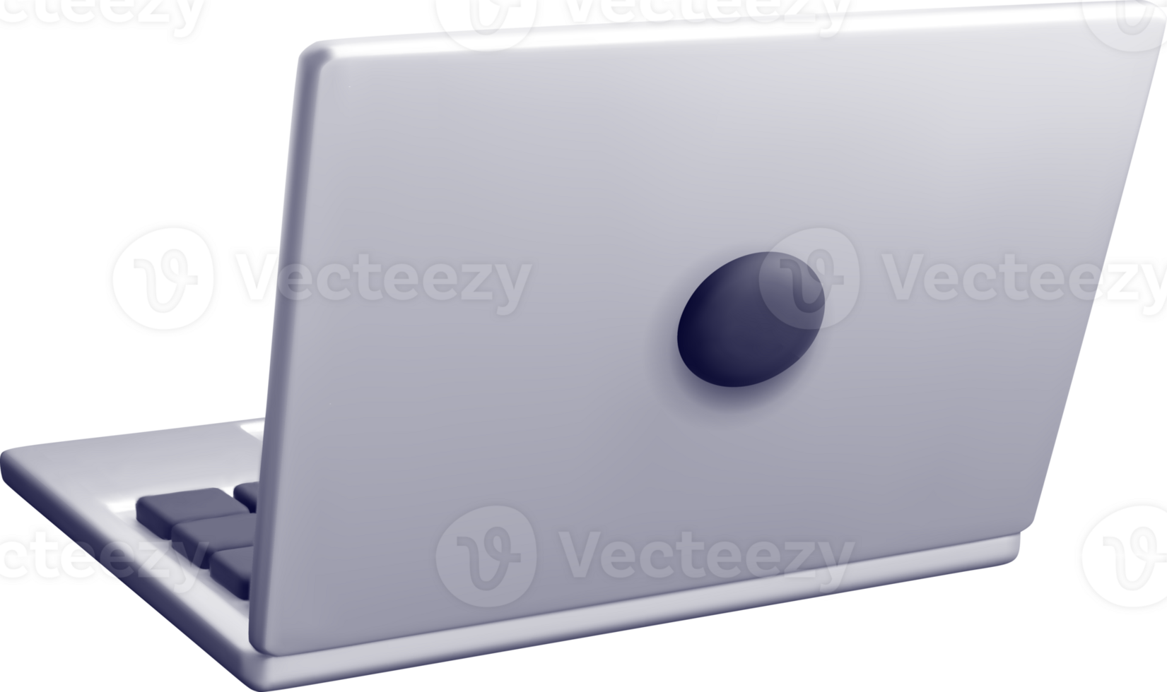 Sleek 3D Laptop Design with Minimalist Aesthetics png
