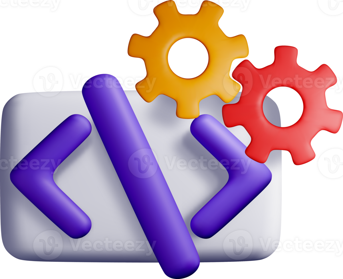 3D Code and Gear Components for Development png