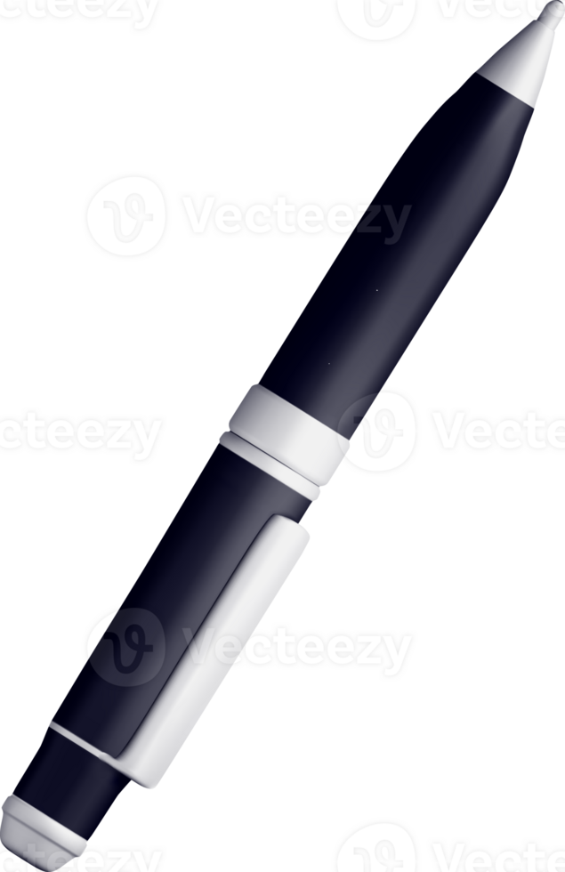 Realistic 3D Rendering of a Pen Design png