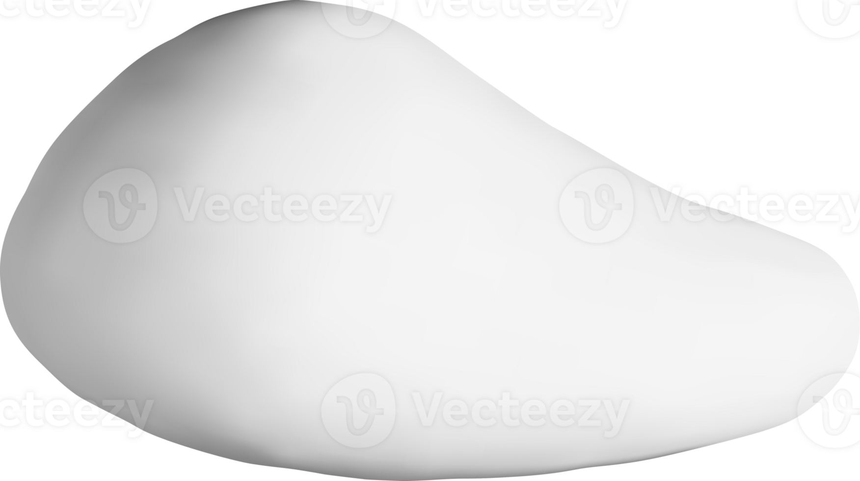 Sleek 3D Object with Curved Surface Design png