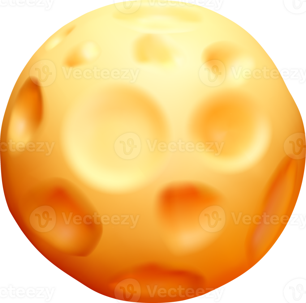 3D Cheese Ball with Texture and Color Variations png
