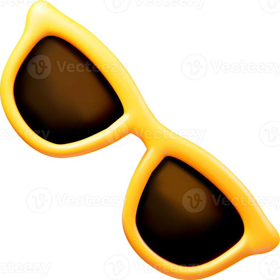 Stylish 3D Sunglasses for Summer Vibes png
