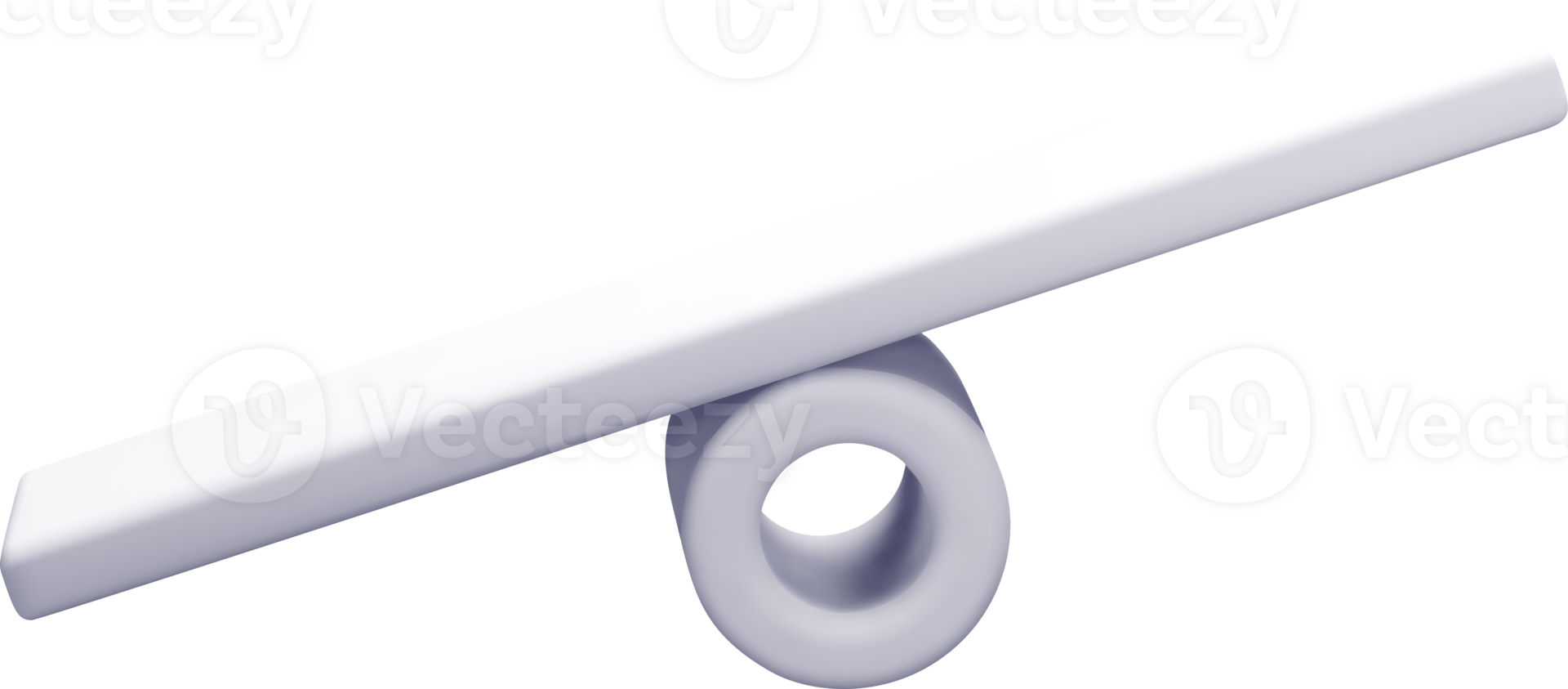 Minimalist 3D Design with Seesaw Structure png
