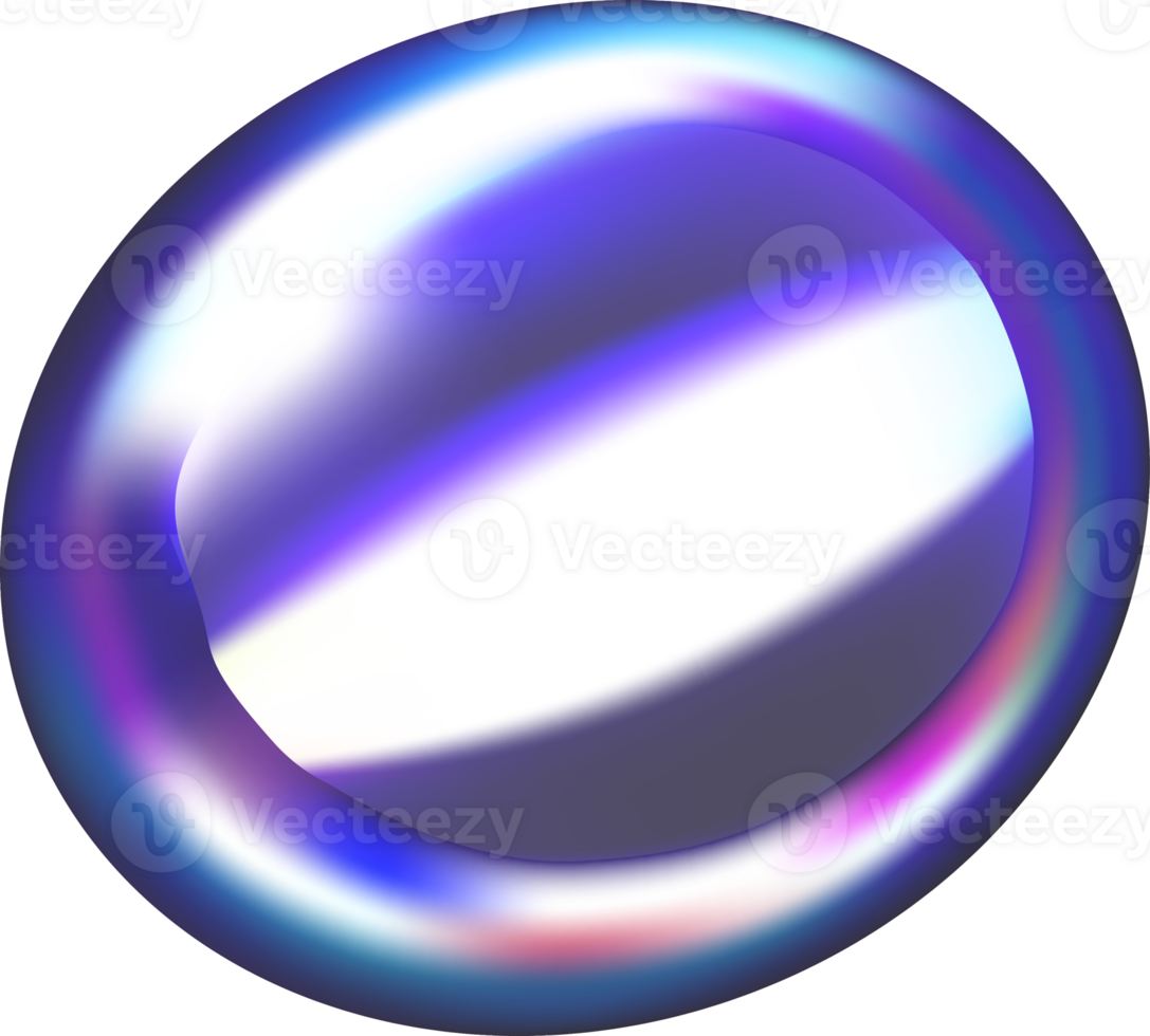 Vibrant 3D Abstract Shape with Gradient Colors png