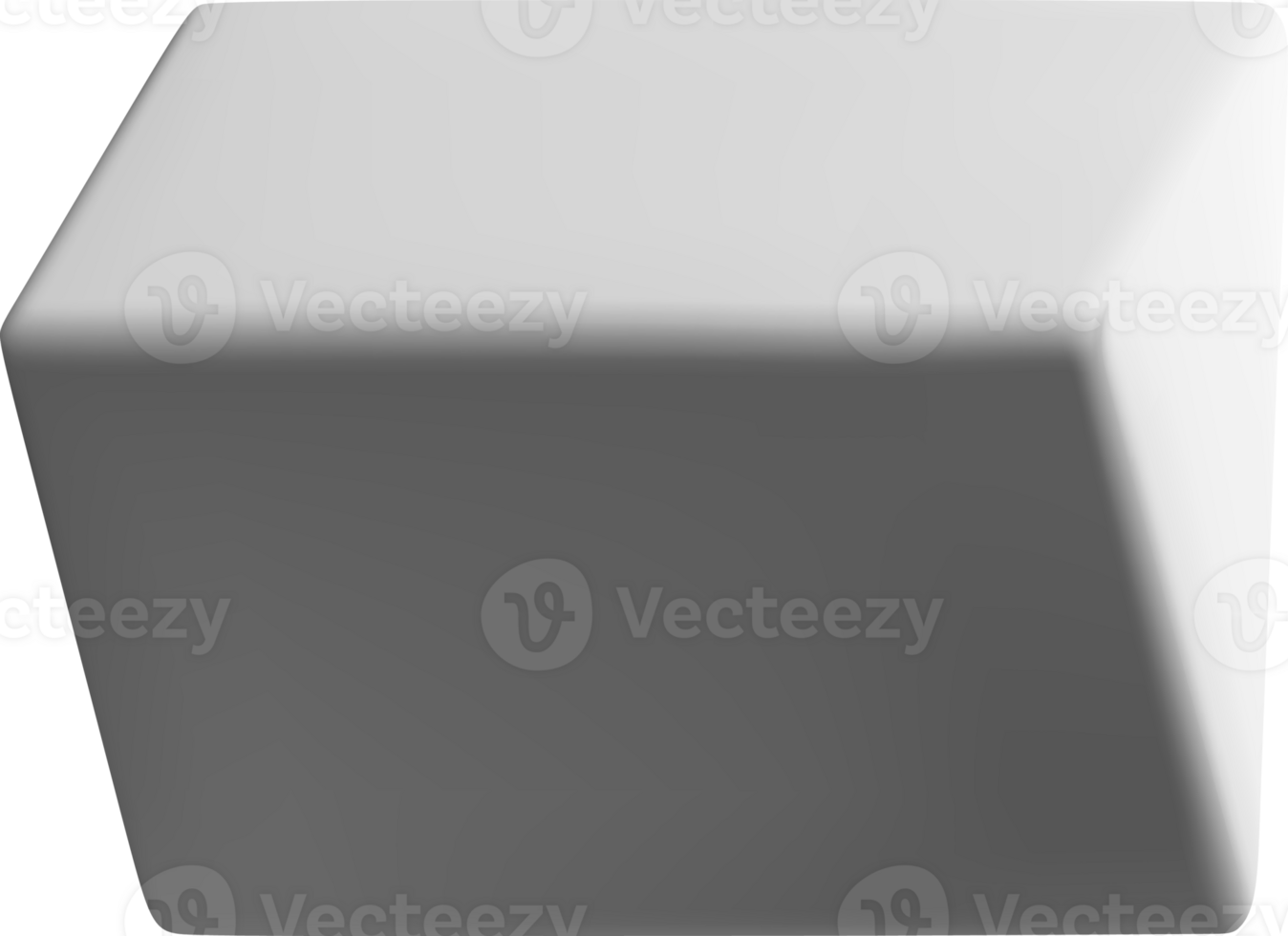 3D Geometric Shape with Smooth Edges png
