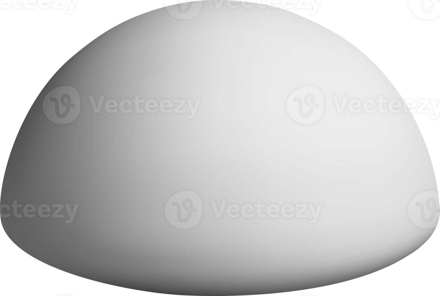 Simple 3D Shape with Smooth Curved Surface png