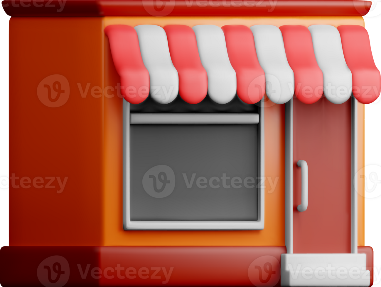 Vibrant 3D Toy Shop with Canopy Design png