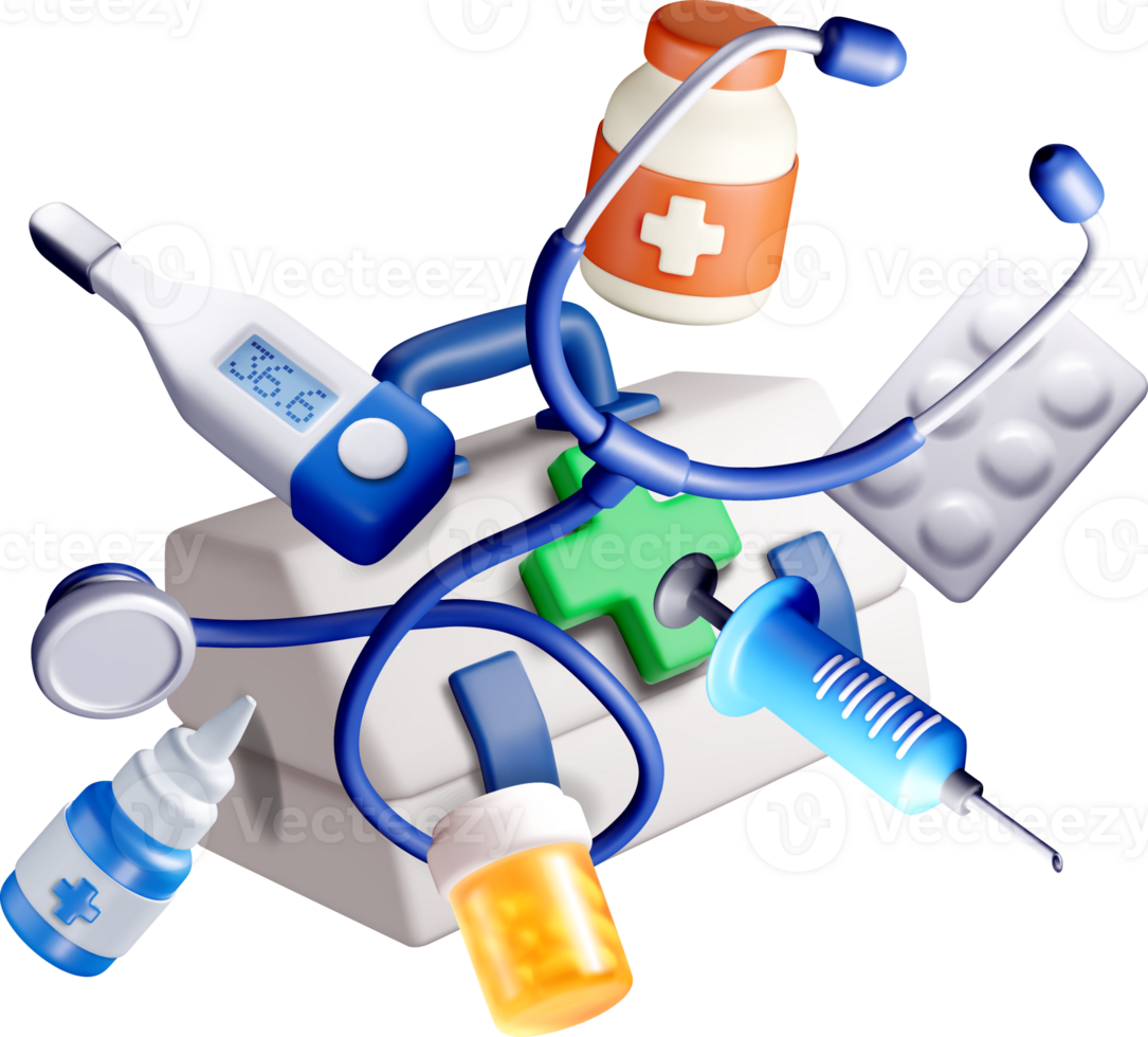 3D Medical Instruments and Supplies Collection png