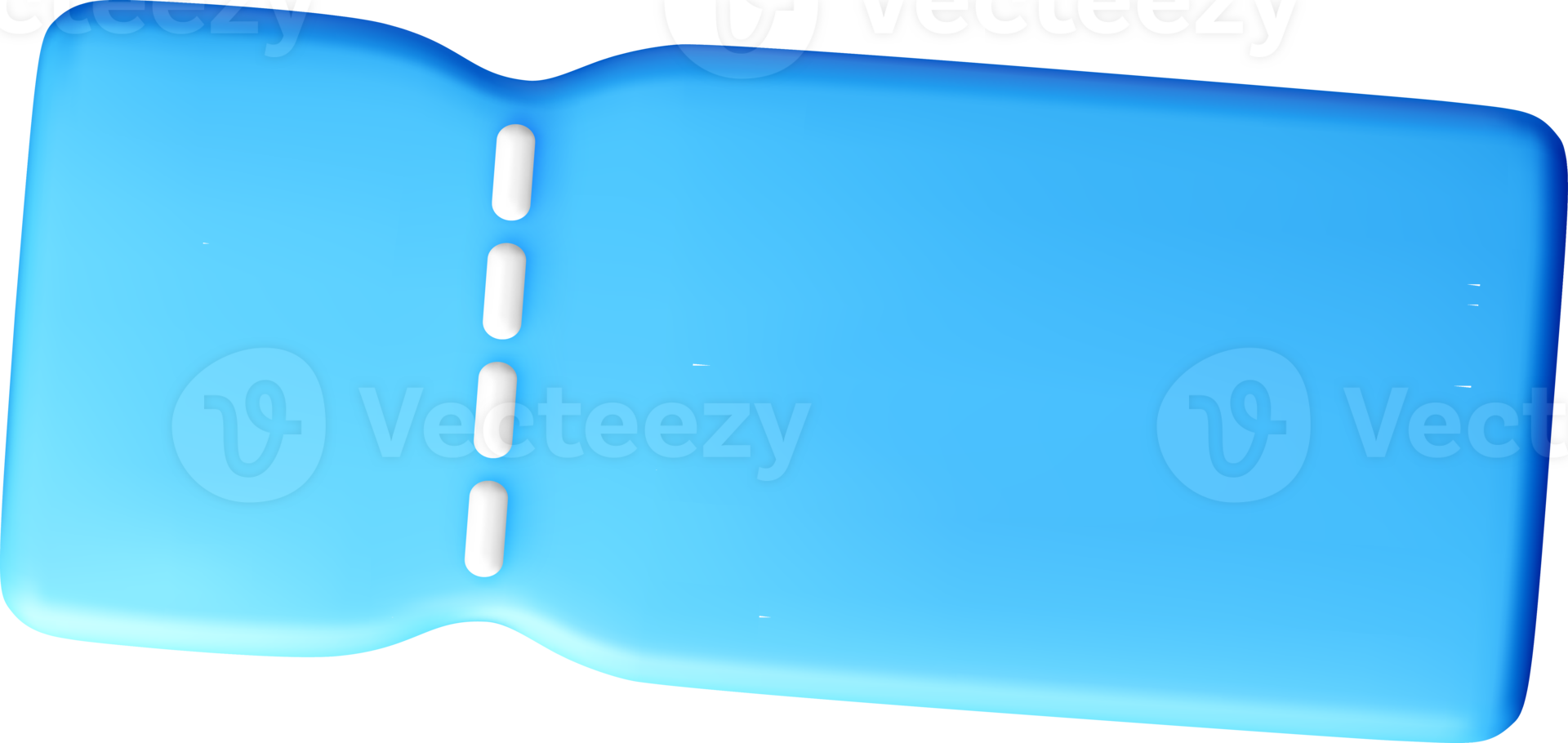 3D Blue Object with Unique Shape and Texture png