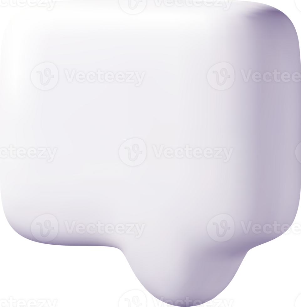 Abstract 3D Shape in Smooth White Surface png
