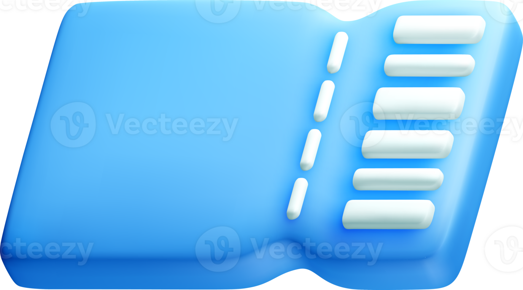3D Model of a Blue Object with Details png