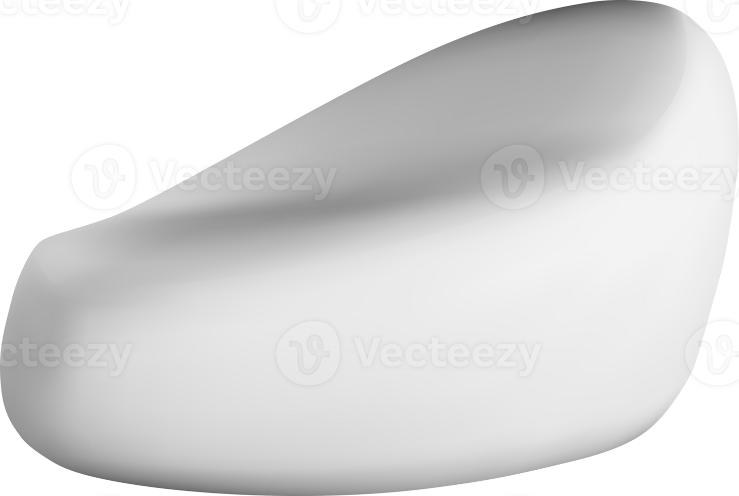 Sleek 3D Abstract Shape Emphasizing Form png