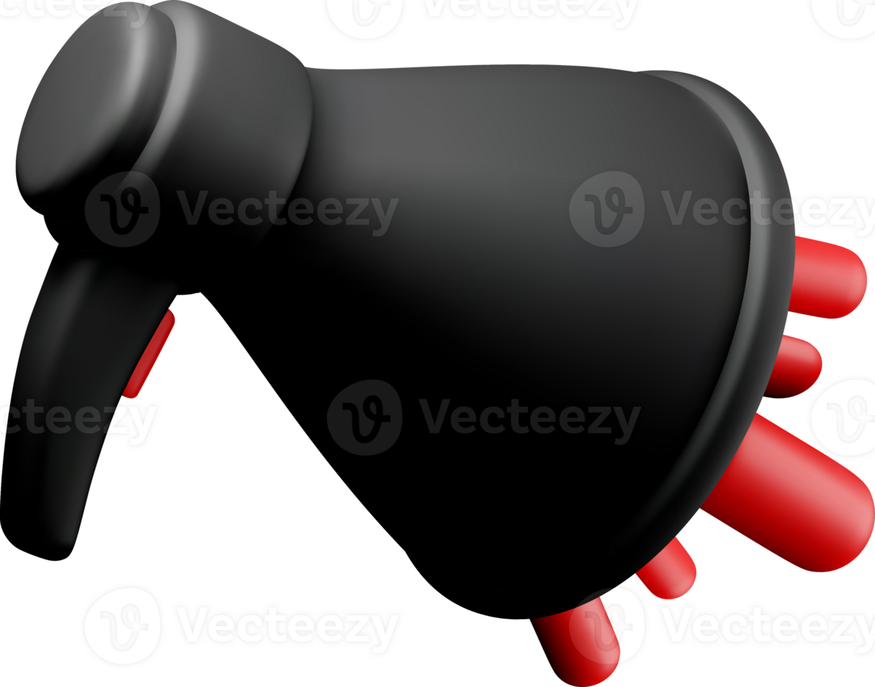3D Black and Red Spray Bottle Design png