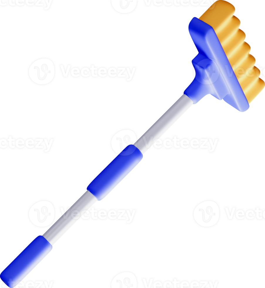 3D Cleaning Tool with Textured Grip Design png