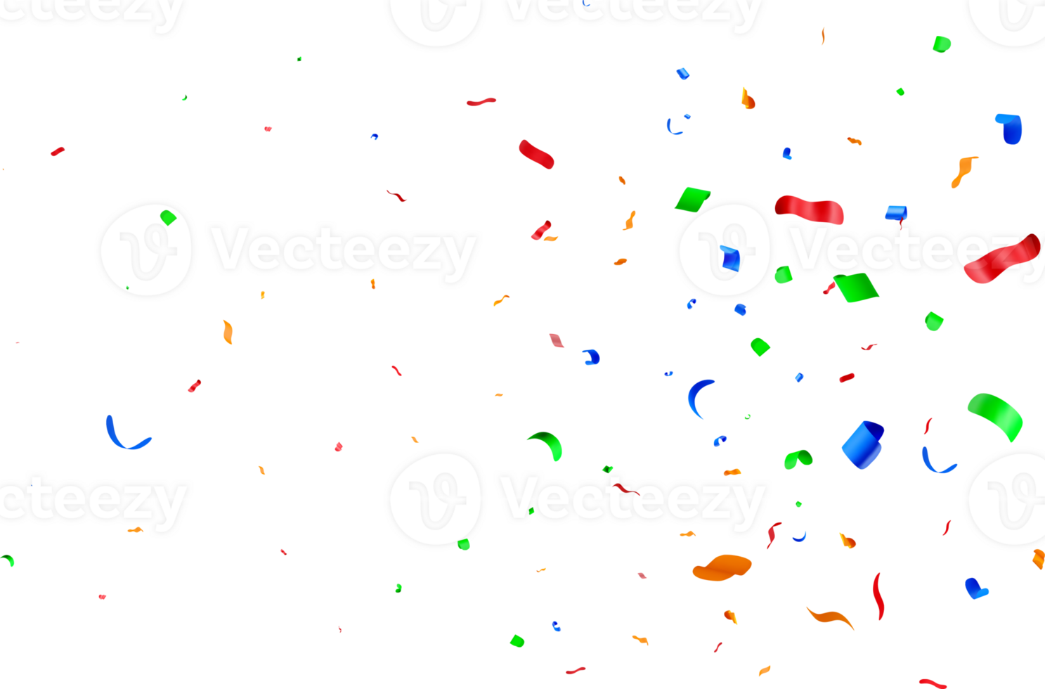 Colorful 3D Confetti Celebration Background. png