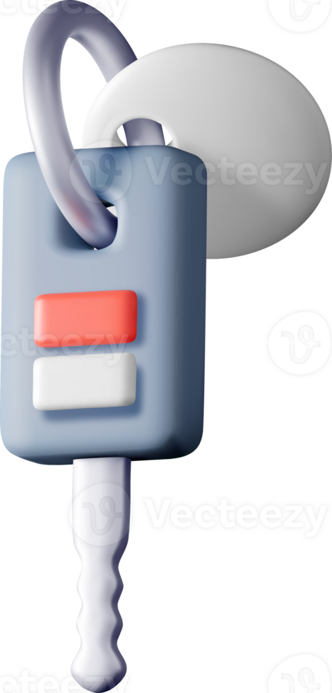 3D Key Fob Illustrating Modern Design Features png