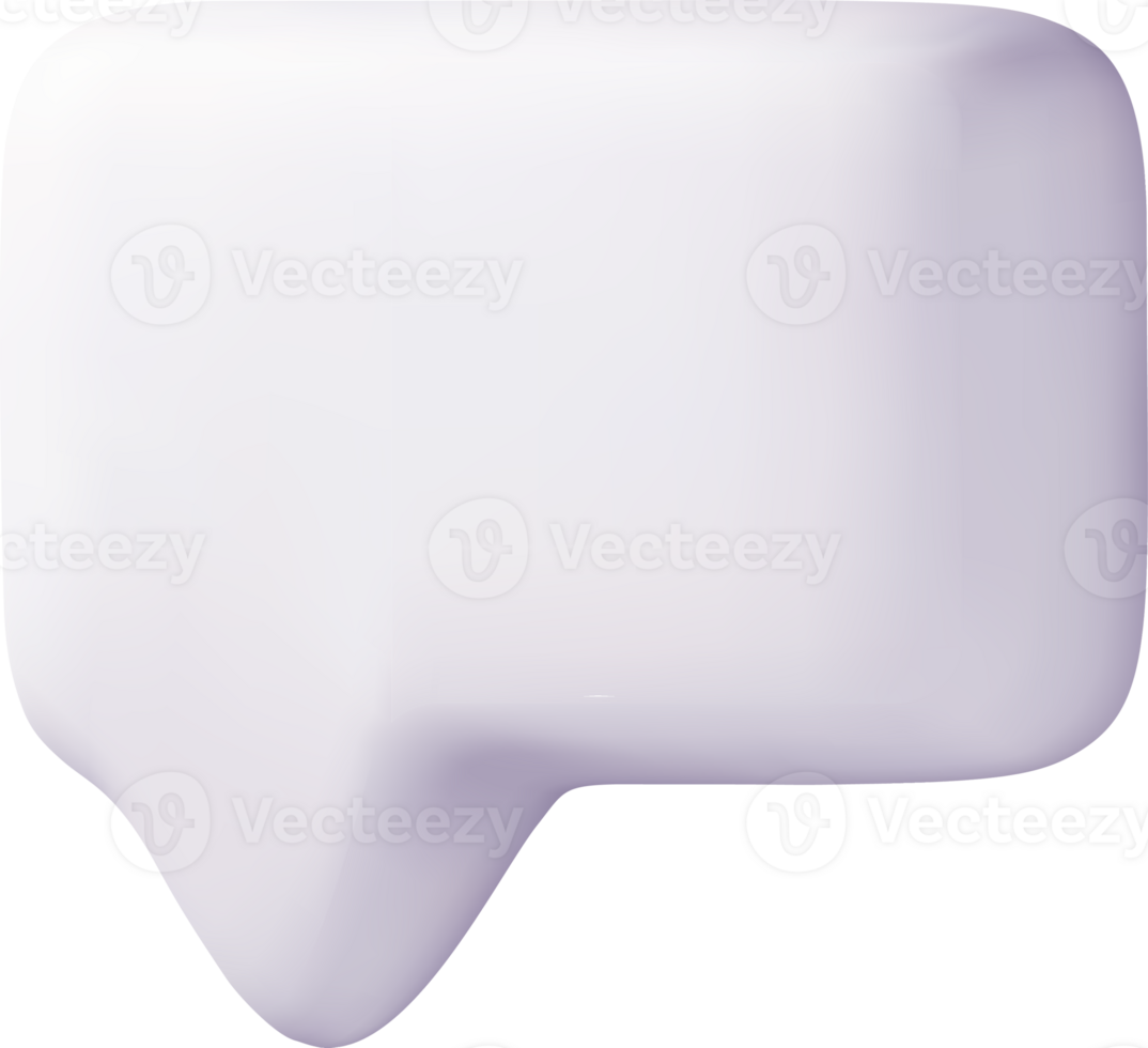 3D Speech Bubble Design for Communication. png