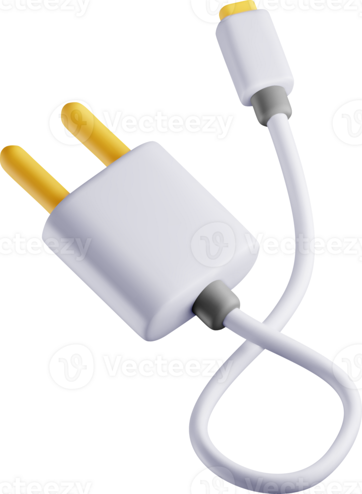 3D Charging Plug and Connector Showcase png