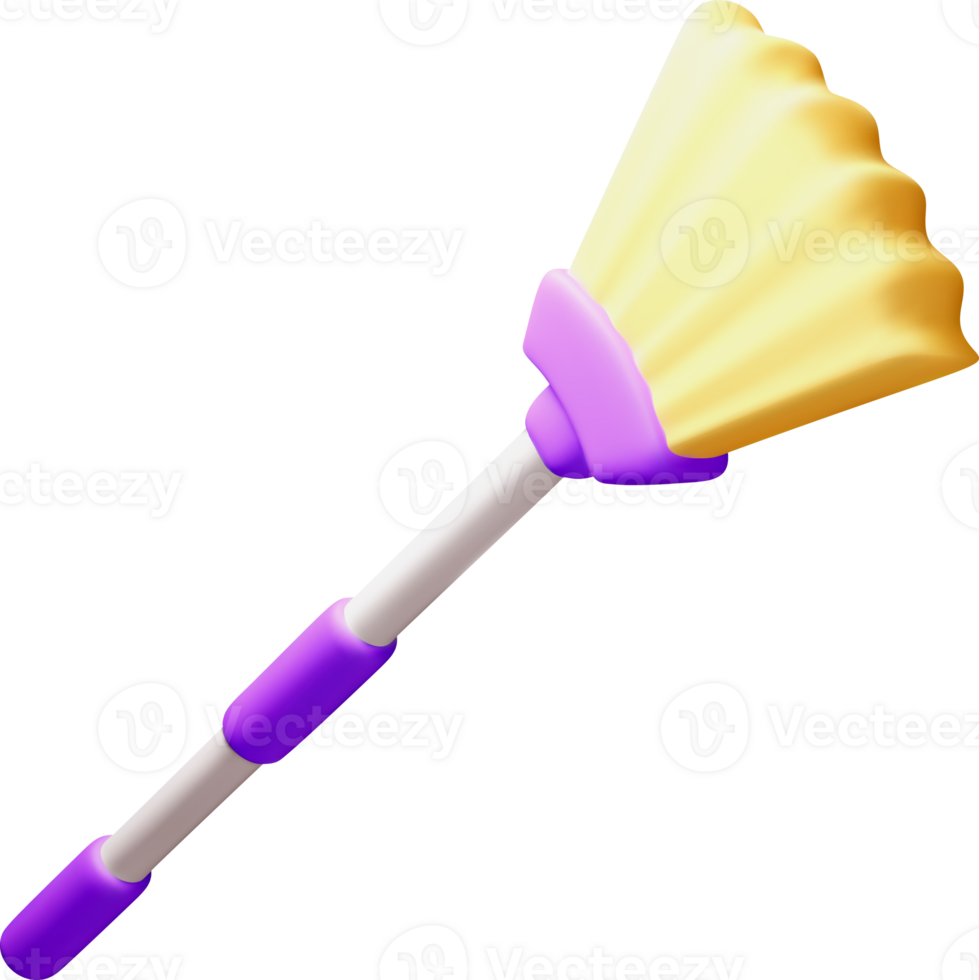 Colorful 3D Cleaning Tool with Unique Design png