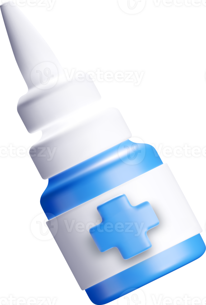 3D Medical Spray Bottle for Various Uses png
